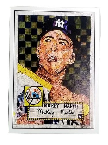 1952 Topps - MICKEY MANTLE #311 Custom Card Art Novelty Card Numbered /250 Auto