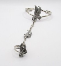 VINTAGE SILVER WOMEN'S EAGLE SLAVE CUFF BRACELET. EJC-500. NEW!!!