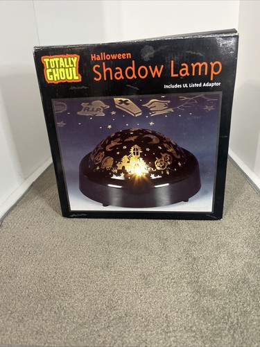 Vintage Totally Ghoul Projection Shadow Lamp Halloween Rotating Light Show Black - Picture 11 of 12