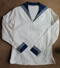 VINTAGE SOVIET USSR MILITARY NAVY ARMY ORIGINAL 1980th SUMMER SHIRT 39.5" Chest