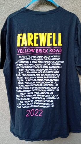 Camiseta Elton John Farewell Yellow Brick Road Tour 2022 talla L - Imagen 2 de 7