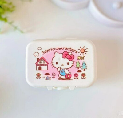 Hello Kitty Travel Soap Dish White & Purple NEW