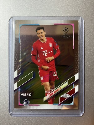 Jamal Musiala FC Bayern Topps Chrome Steve Aoki UCL Soccer 20/21 ROOKIE CARD