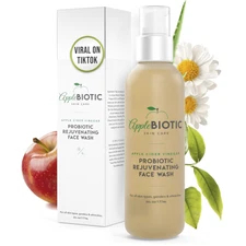 AppleBiotic Apple Cider Vinegar Face Wash - Exfoliating Face Wash Hydrating G...