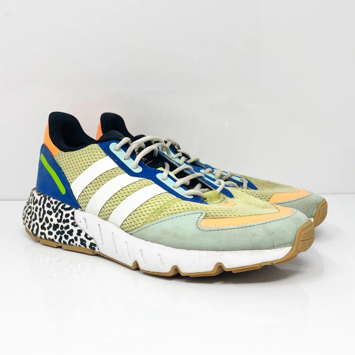 Adidas ZX 1K Boost Men's Shoes Grey Six-Screaming Green-Core Black – Sports  Plaza NY