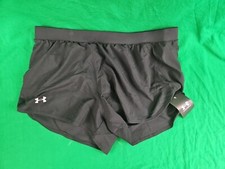 Under Armour Women's UA Fly-By 2.0 Shorts -Black Size Large New With Tags