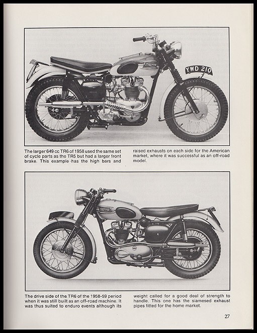 TRIUMPH MOTORCYCLE BOOK SINGLES TWINS TRIPLES GUIDE PRE & UNIT