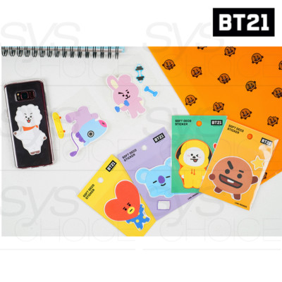 BTS BT21 Official Authentic Goods Soft Deco Sticker 7SET by