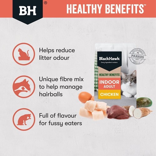 Black Hawk Healthy Benefits Indoor Dry Cat Food Chicken 4kg - Picture 5 of 5