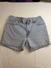 VTG Levi  s 550 Denim Shorts Womens 11 USA Made Light Wash Mom Jean