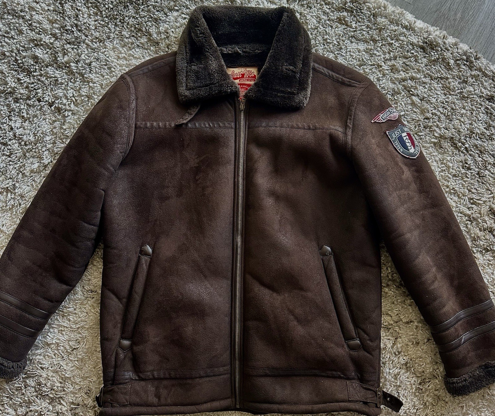 Chocolate flight jacket men XXL