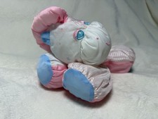 Vintage 1991 Fisher Price Puffalump HORSE Pony Pink Striped Plush Toy