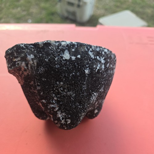 Vintage Used Granite Mortar & Pestle As Is 3" Tall 4.75" Dia 2lb 2.6oz - Picture 5 of 7