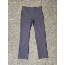 Quince Ultra-Stretch Ponte Straight Leg Pants Navy Blue Womens Medium Petite