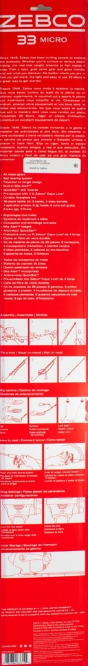 (LOT OF 4) ZEBCO 33 MICRO 4'6" UL 2 PIECE SPINCAST COMBO W/ TACKLE KIT 21-39276 - Image 2 of 2