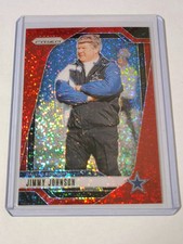 2024 Panini Prizm Jimmy Johnson Red Sparkle Prizm SP Dallas Cowboys