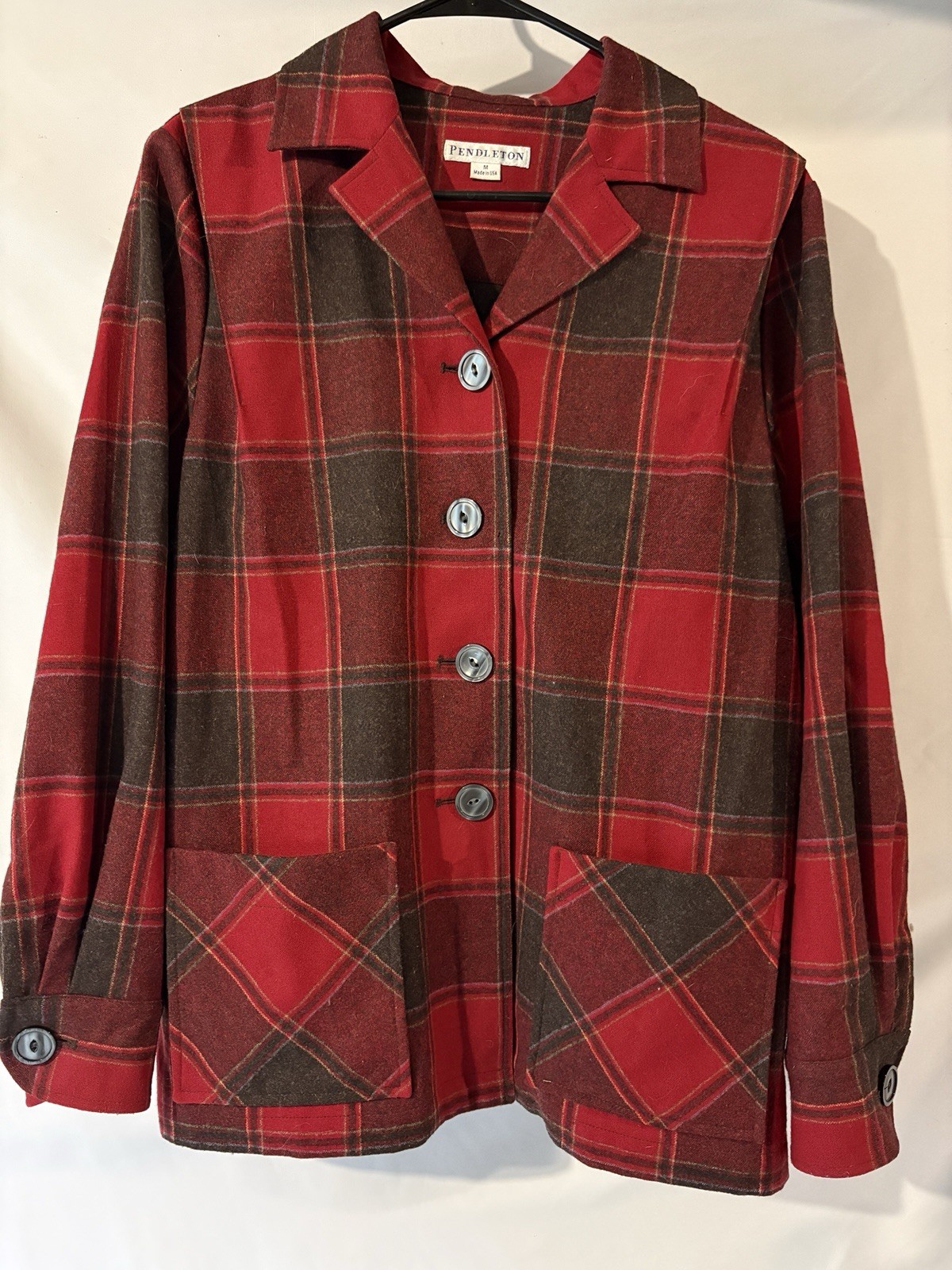 Pendleton Heritage 49er Button Down Jacket 100% V… - image 1