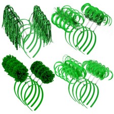 16Pcs Pom Pom Headbands Party Headbands Tinsel Wrapped Ponytails Headbopper H...