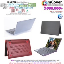 NEW mCover for 2025 15.6" Dell 15 Laptop DC15250 DC15255 PV15250 Windows PC