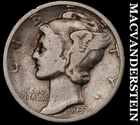 1937 Silver Mercury Dime - Scarce  Better Date  No Reserve  #G8162