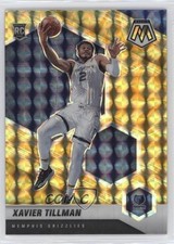 2020-21 Panini Mosaic Rookie Reactive Yellow Prizm Xavier Tillman #213 0p83