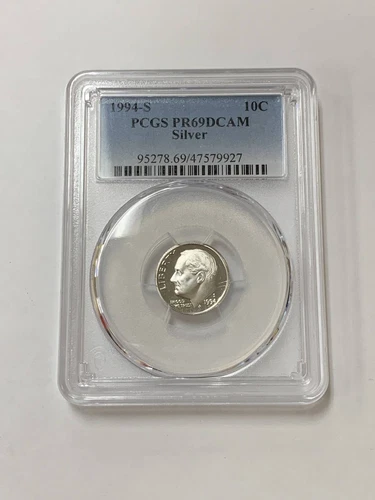 1994-S Roosevelt Silver Dime PCGS PR-69 DCAM