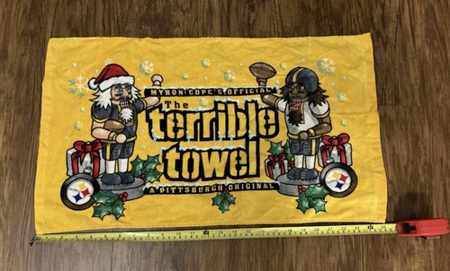 2017 Pittsburgh Steelers Terrible Towel Christmas Nutcracker Myron Cope Rare - Picture 2 of 4