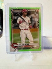 2021 Bowman José Garcia #56 Neon Green  /399 – RC – Cincinnati Reds