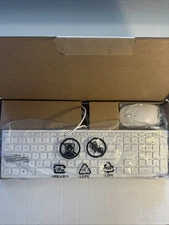 HP 310 White Keyboard and Mouse Combo M55009-001 NIB Wired