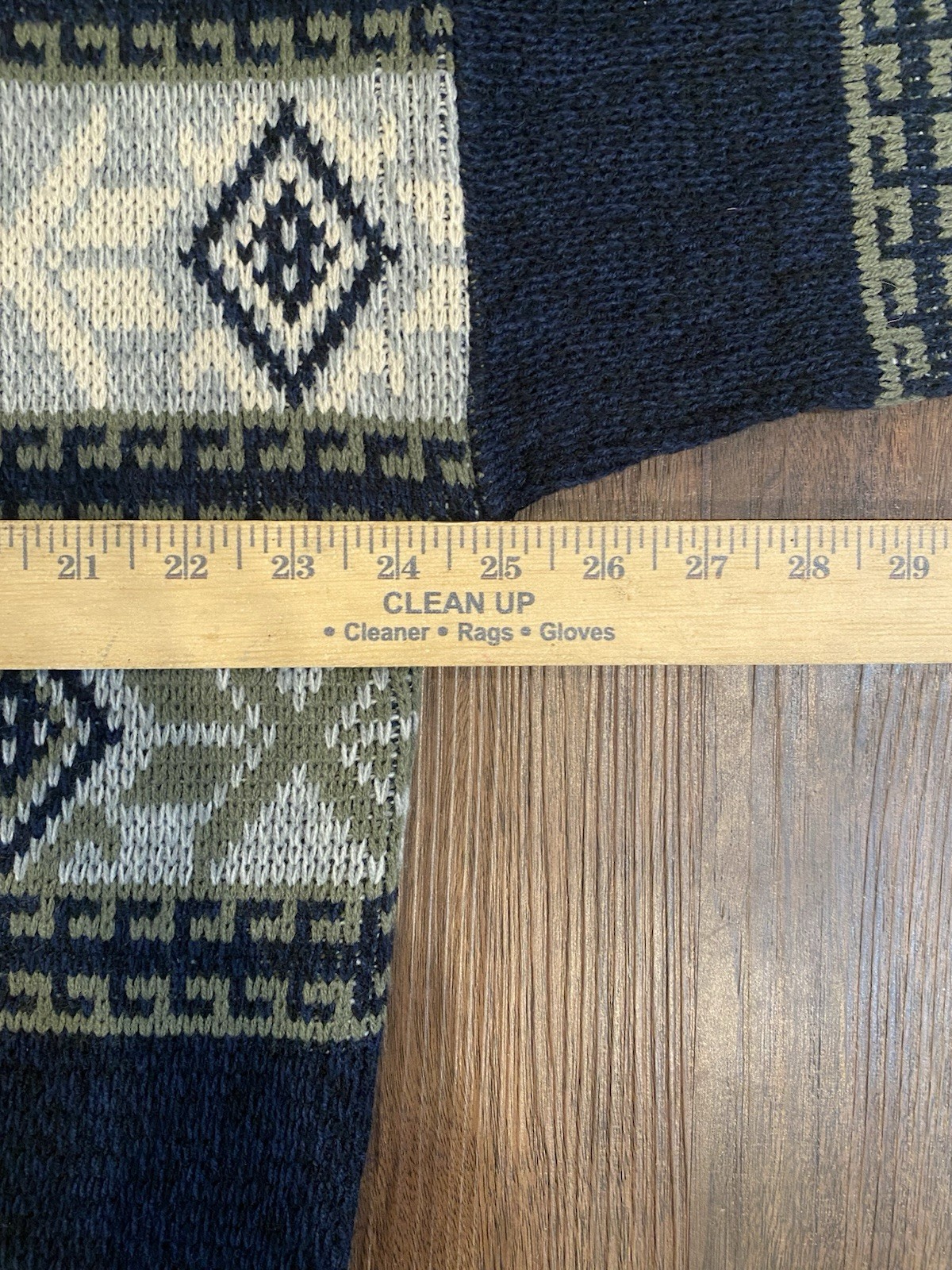 Vintage Basic Editions Knitted Aztec Sweater Size… - image 3