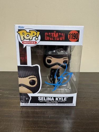 Zoe Kravitz Batman Signed Selina Kyle Cat woman Funko Pop PSA COA autographed DC