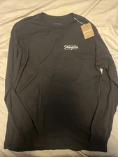 Patagonia Men’s Long Sleeve Glider Organic Shirt Black NWT 