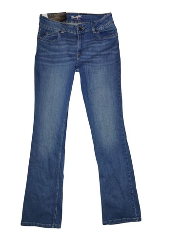 Jeans Wrangler retrò bootcut donna Mae vita media lavaggio medio 11 nuovi con etichette 31x34 - Foto 5 di 13