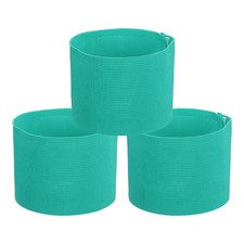 3 Pcs Soccer Captain Armband Elastic Captain Arm Band Lake Blue