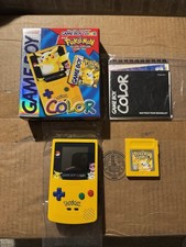 Nintendo Game Boy Color Pokemon Pikachu Edition Yellow Handheld System Open Box