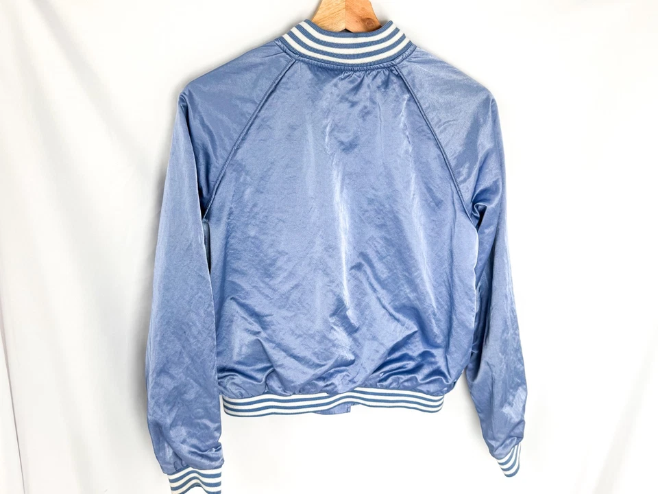 Paul Smith Pink Bomber Womens Varsity  Long Sleeve Jacket Blue Size 36 S Italy - Imagen 4 de 4