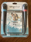 New Sealed Vtg 2007 Singstar Pop Game PlayStation 2 PS2 2 microphones 30 Videos