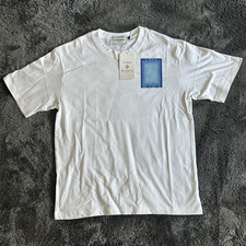 Casablanca Herren T-Shirt S Weiß/Blau Kurzar...