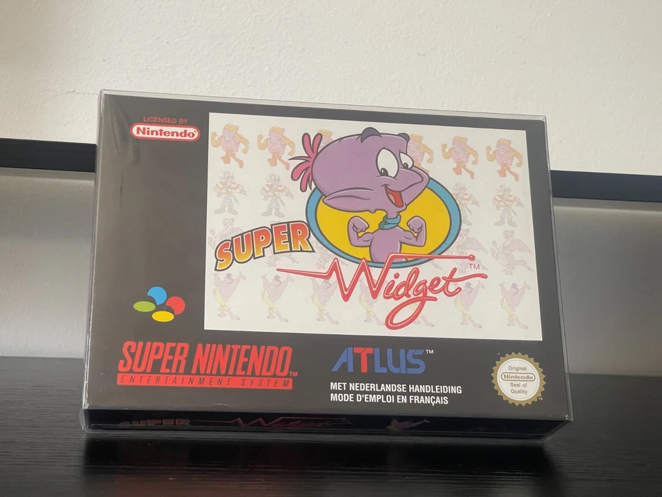 Super Widget SNES Super Nintendo Game Complete New Boxed Unopened PAL FRENCH - Image 2 of 4