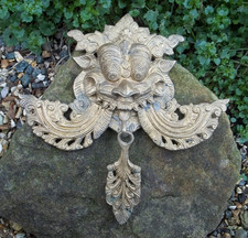 Vintage Solid Brass Kirtimukha - Hindu - Buddhist Face Of Glory - Evil Protector