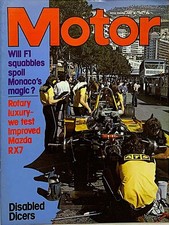 MOTOR MAGAZINE 06-JUN-81 - Fiat Argenta, Mazda RX-7, Monaco Grand Prix