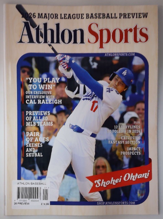 Athlon Sports magazine 2026 Major League Baseball Preview issue Shohei Ohtani