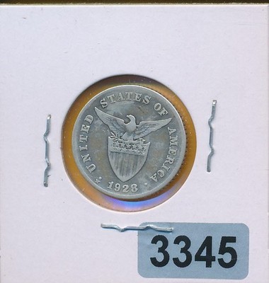 PHILIPPINES -1928-M - 20 CENTAVOS - SCARCE ''MULE'' - #3345