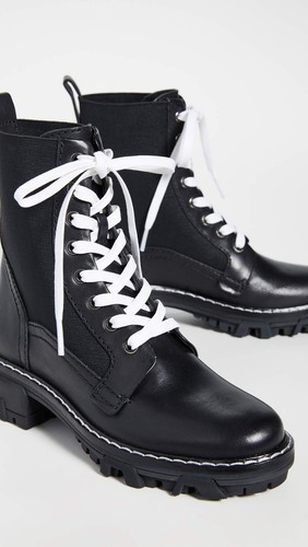 rag & bone Women's Shiloh Boots, Black, 6.5 Medium US, 36.5 EU MSRP $525.00 - Picture 4 of 5