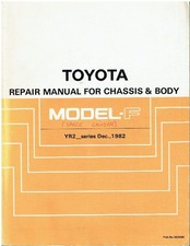 TOYOTA SPACE CRUISER MODEL F ORIGINAL 1982 FACTORY CHASSIS & BODY REPAIR MANUAL