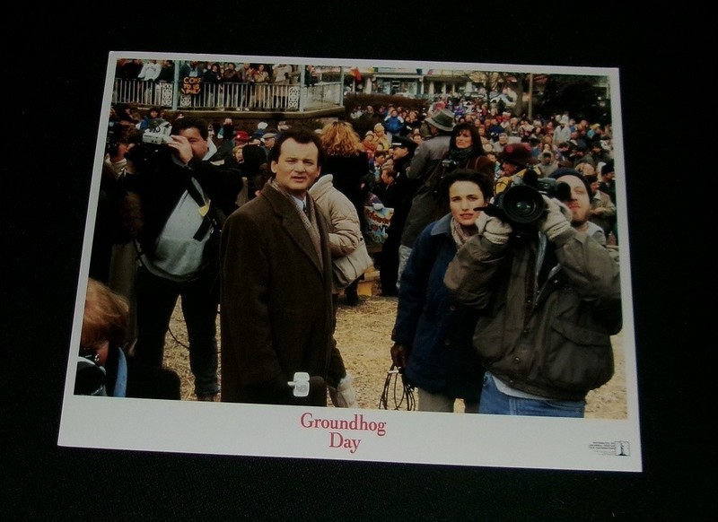Original GROUNDHOG DAY 11 x1 4 Lobby Card #1 BILL MURRAY Andie MacDowell