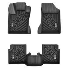 3W Floor Mats Fit for 2017-2026 Jeep Compass, TPE All Weather Custom Fit Firs...