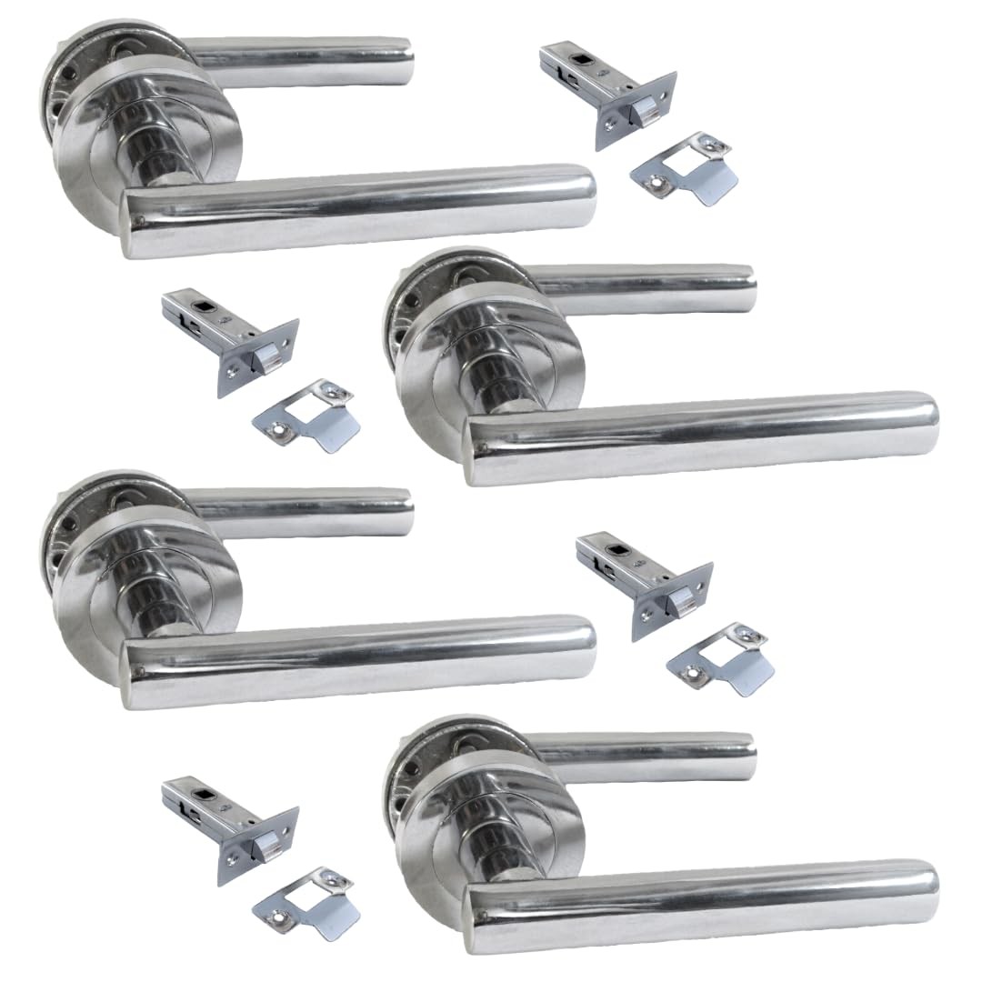 Epsom Door Handle- Straight T Bar Internal Latch & Tubular Latch, Essential