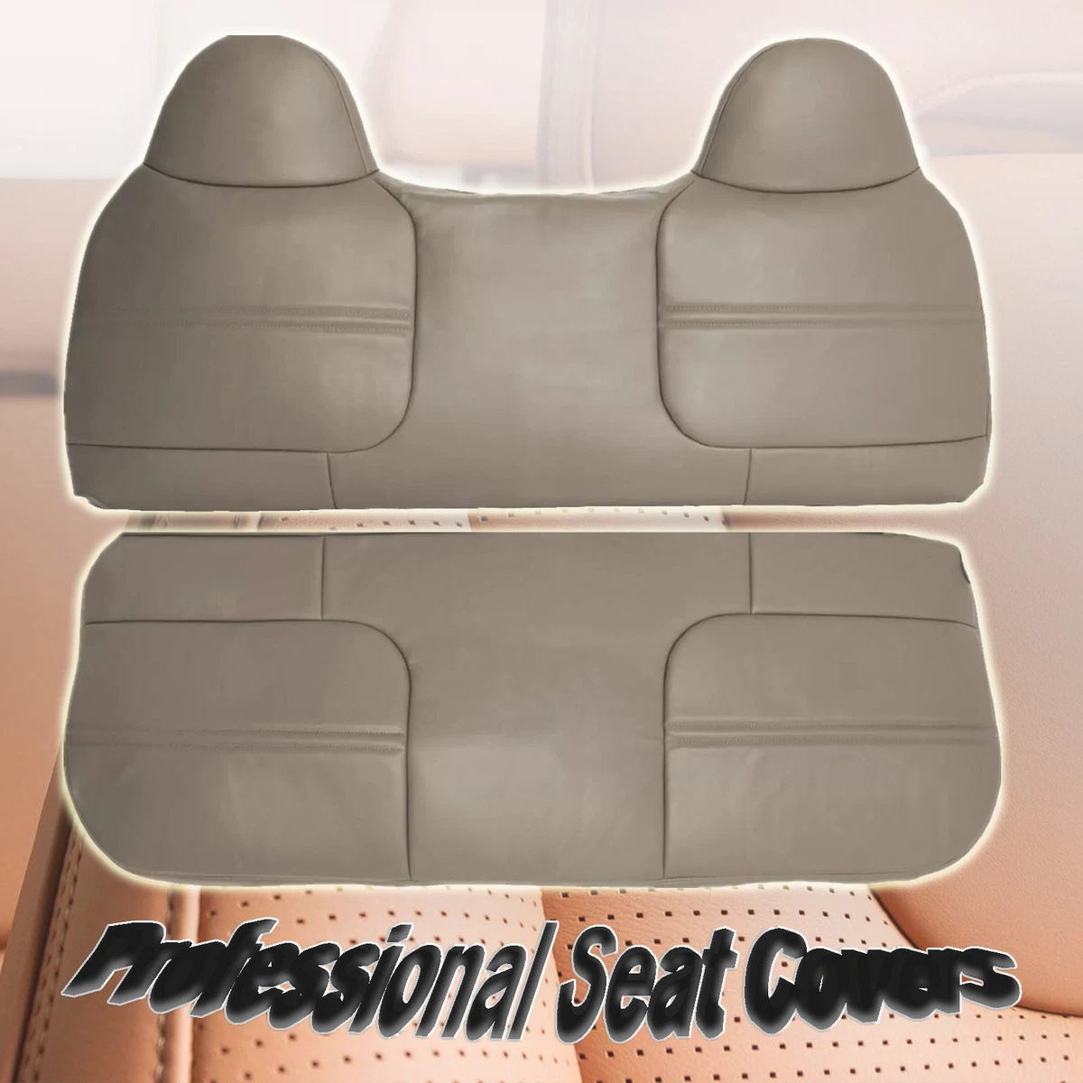 Medium Flint Gray Front Bench Seat Cover For Ford F250/F350/F450/F550 (2003-2007) - Vinyl