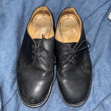 Dr martens 1461 black SZ 11 The original Made In England Shoe 3 Eye GUC Vintage